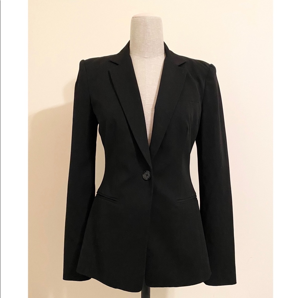 Express Notch Collar One Button Blazer